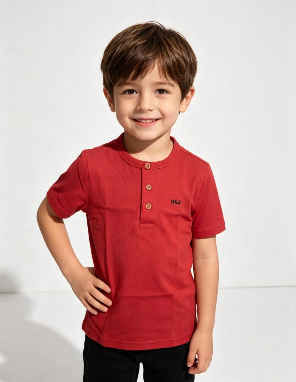 Camiseta Infantil Menino Gola Padre Alakazoo 00268 — foto 3
