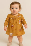 Vestido Infantil Menina Manga Longa Ursinhos Kyly 1000730 — foto 1