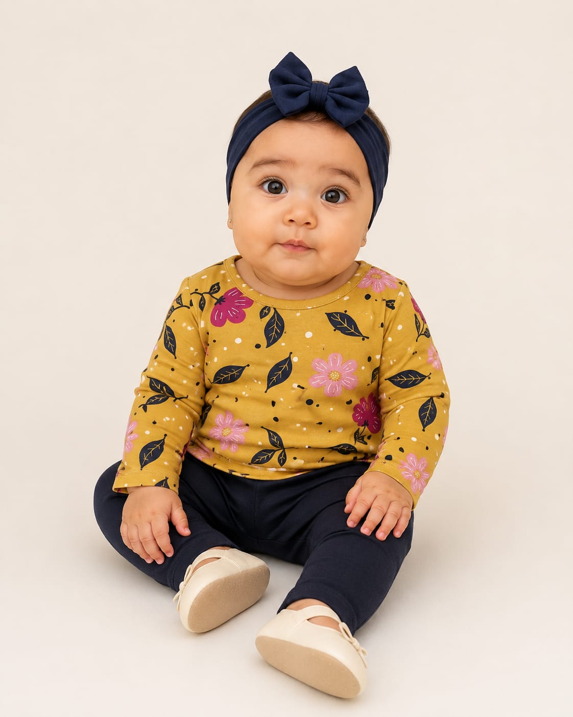 Conjunto Bebê Menina Blusa Manga Longa + Legging Kyly 1000734 — foto 1