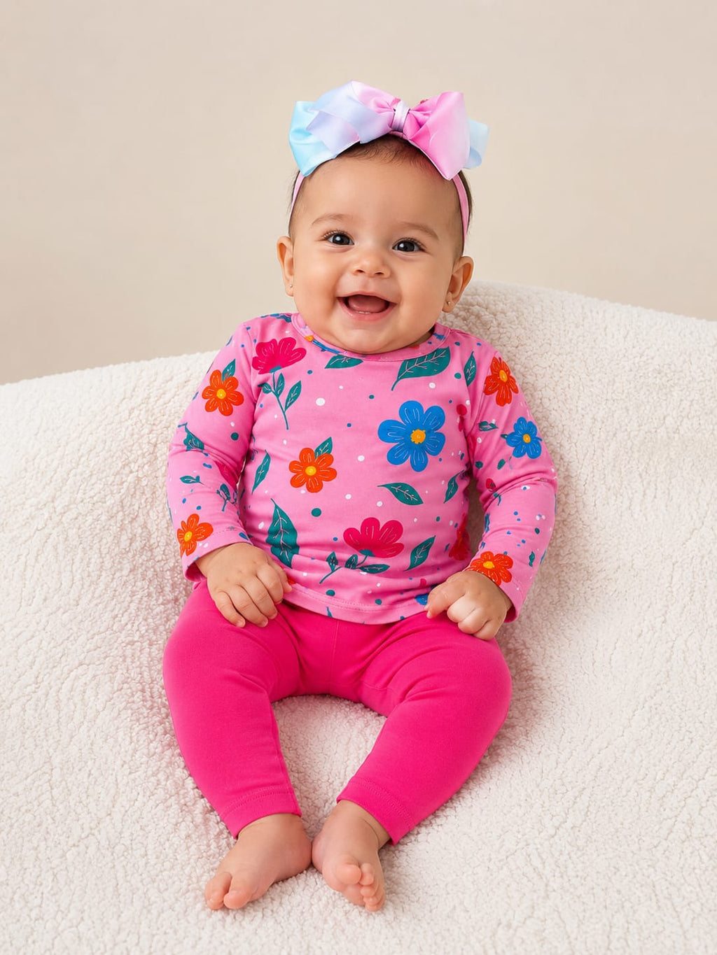 Conjunto Bebê Menina Blusa Manga Longa + Legging Kyly 1000734 — foto 3