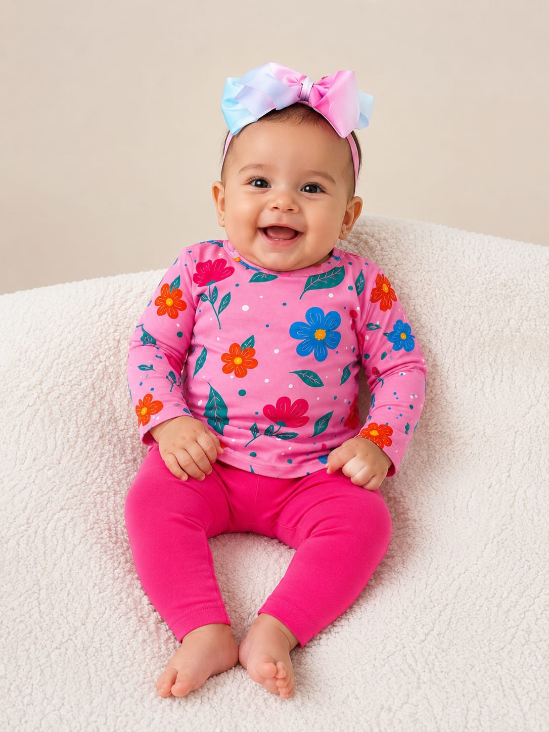 Conjunto Bebê Menina Blusa Manga Longa + Legging Kyly 1000734 — foto 3