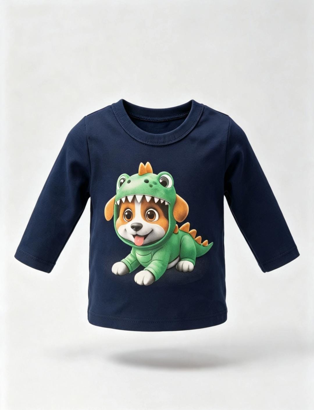 Camiseta Infantil Menino Manga Longa Cachorro Dino Kyly 1001569 — foto 3