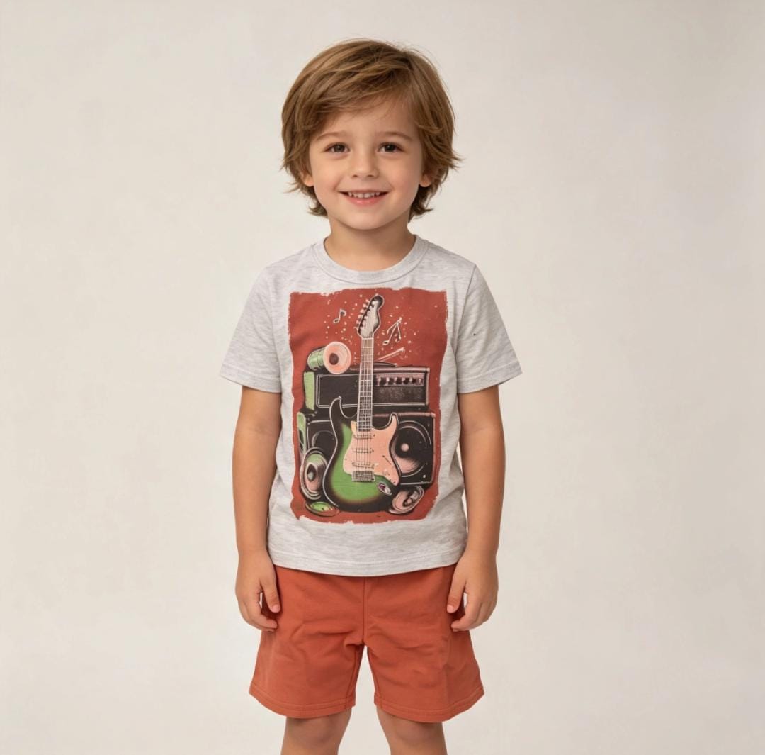 Conjunto Infantil Menino Camiseta + Bermuda Kyly 1001887 — foto 1