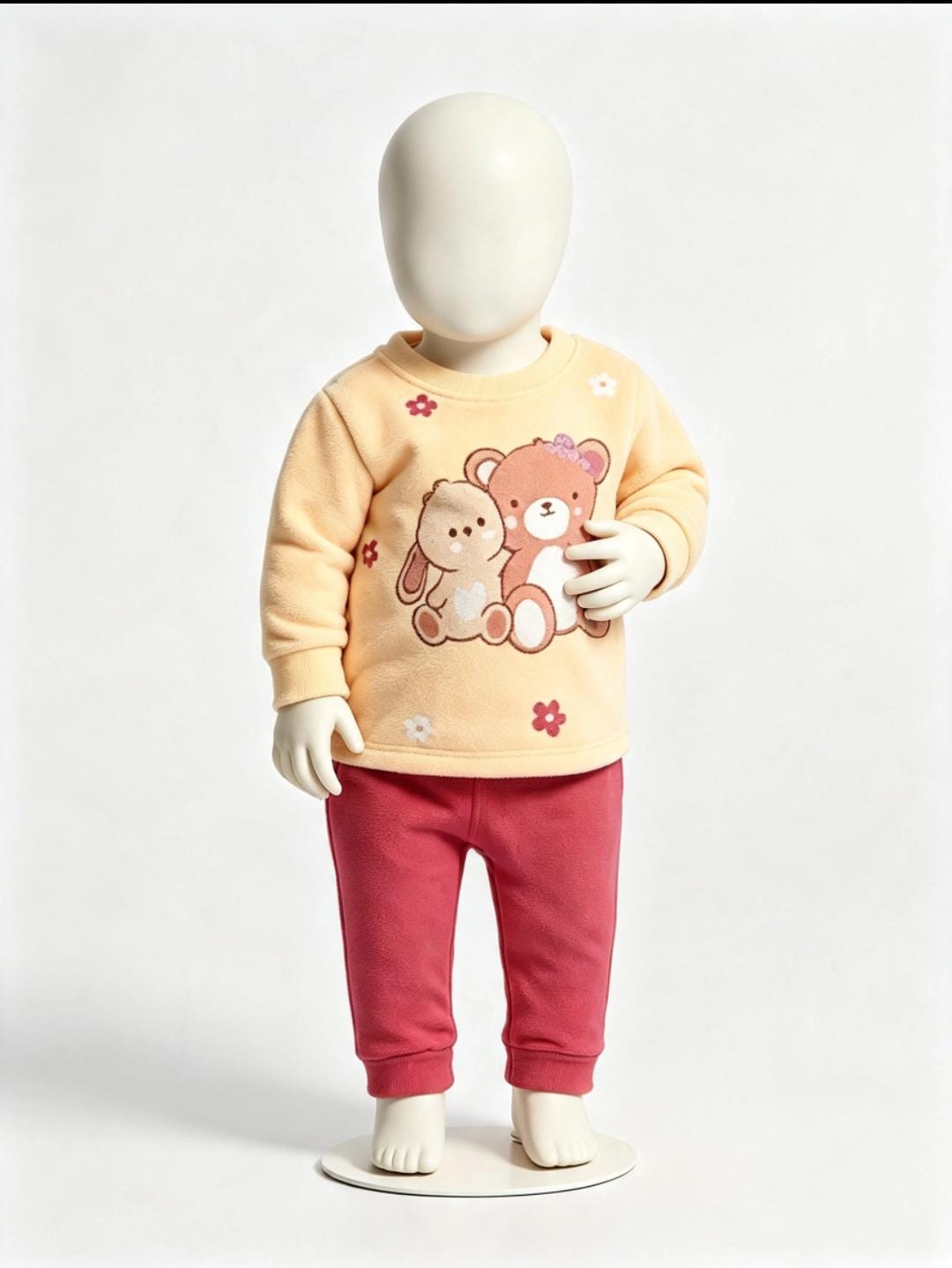 Conjunto Bebê Menina Ursinho com Brilho Brandili 56508 — foto 2