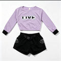 Conjunto Infantil Menina Blusão Live + Short Color Girl 85900067 — foto 1