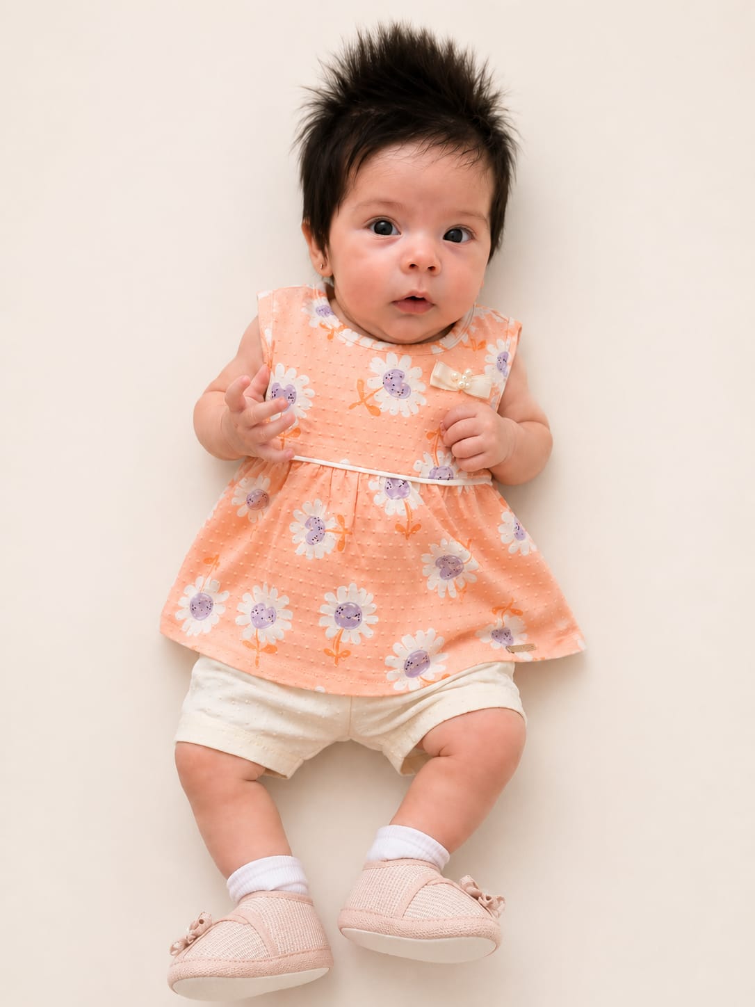 Conjunto Infantil Menina Floral Blusa + Short Alakazoo A0094 — foto 2
