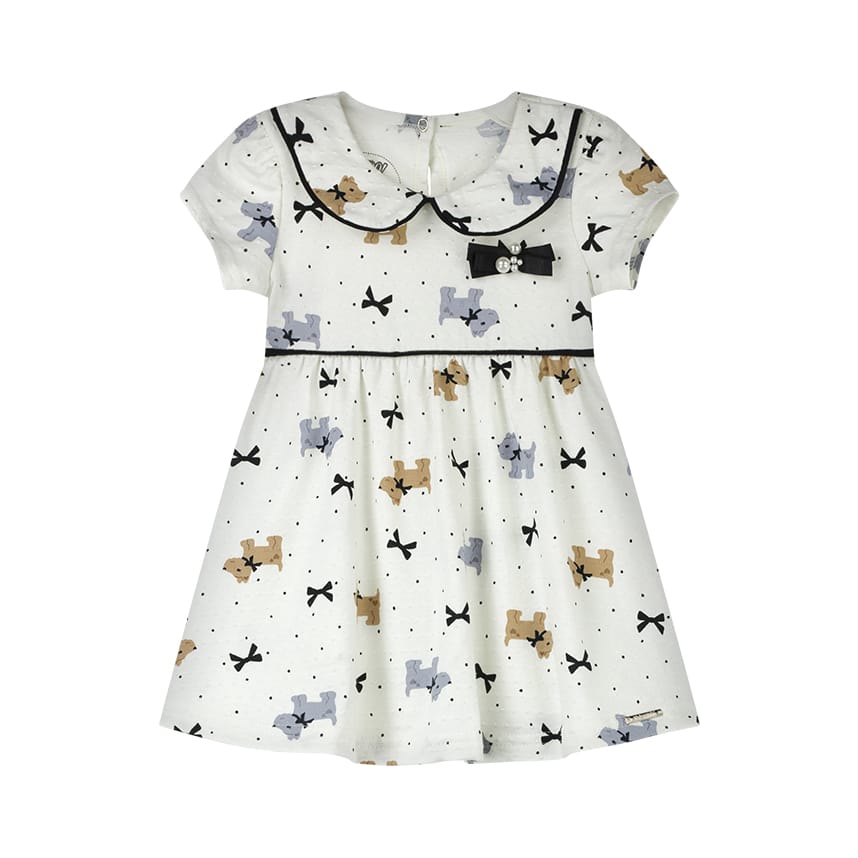 Vestido Bebê Menina Cachorrinhos Alakazoo A0309 — foto 1