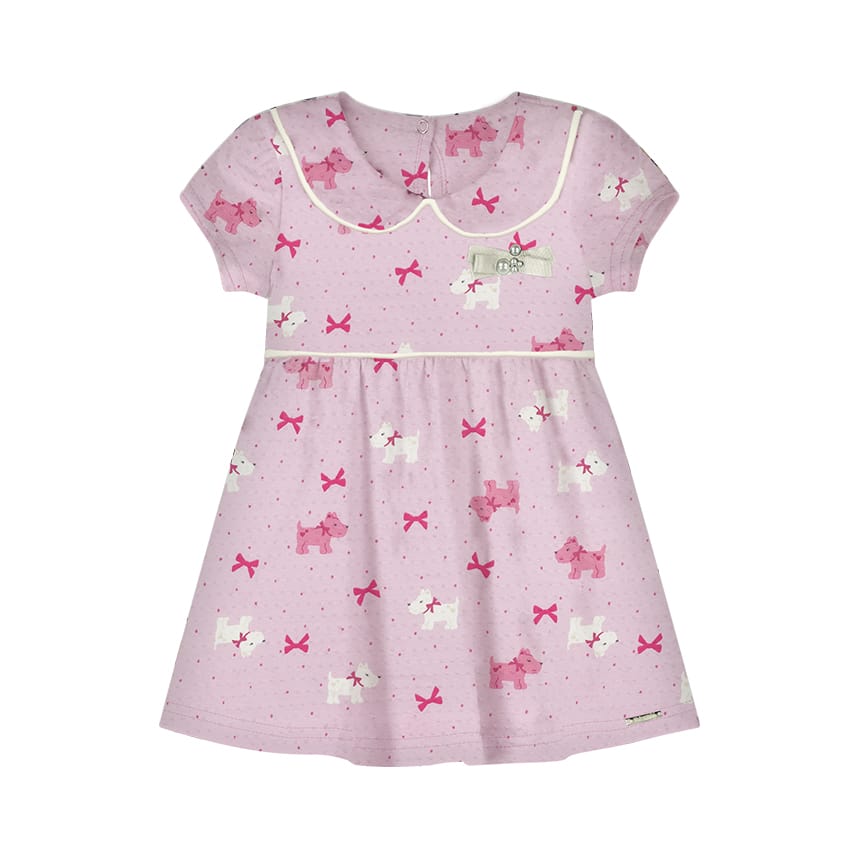 Vestido Bebê Menina Cachorrinhos Alakazoo A0309 — foto 2