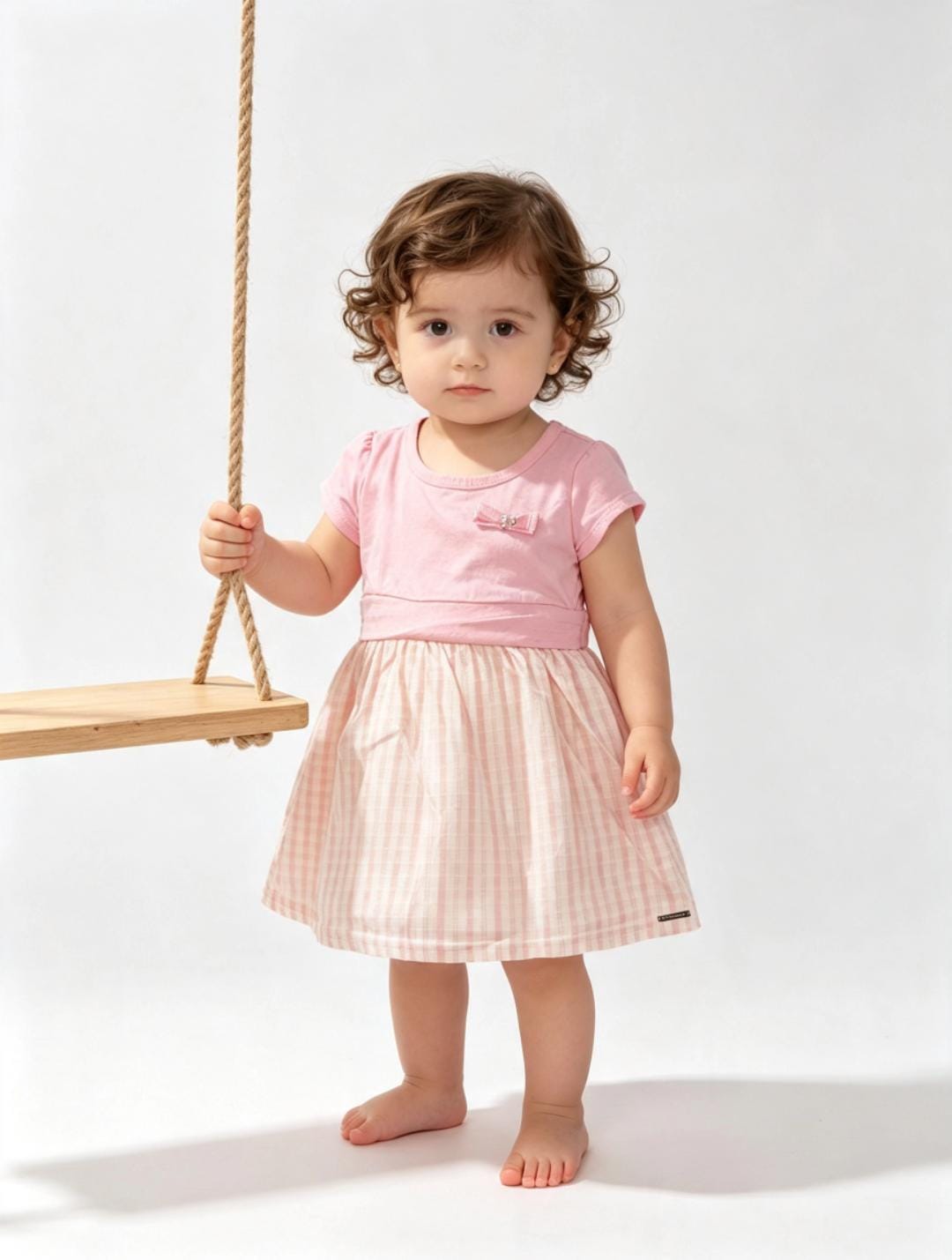 Vestido Infantil Menina Manga Curta Alakazoo A0330 — foto 2
