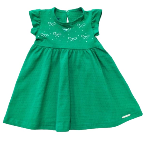 Vestido Bebê Menina Manga Curta Alakazoo A5208 — foto 2
